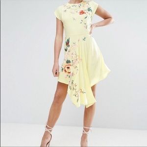 🛍ASOS embroidered asymmetrical dress🛍